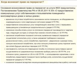 Как делается перерасчет по горячей воде