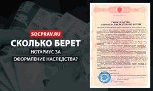 За что берет деньги нотариус при оформлении наследства