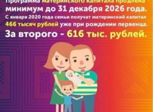 На четвертого ребенка что дает государство 2020пасобие