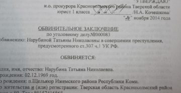 Кто подписывает копию обвинительного заключения обвиняемому