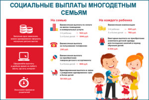 Выплаты для многодетных семей в московской области